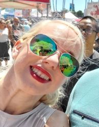 woman with glasses