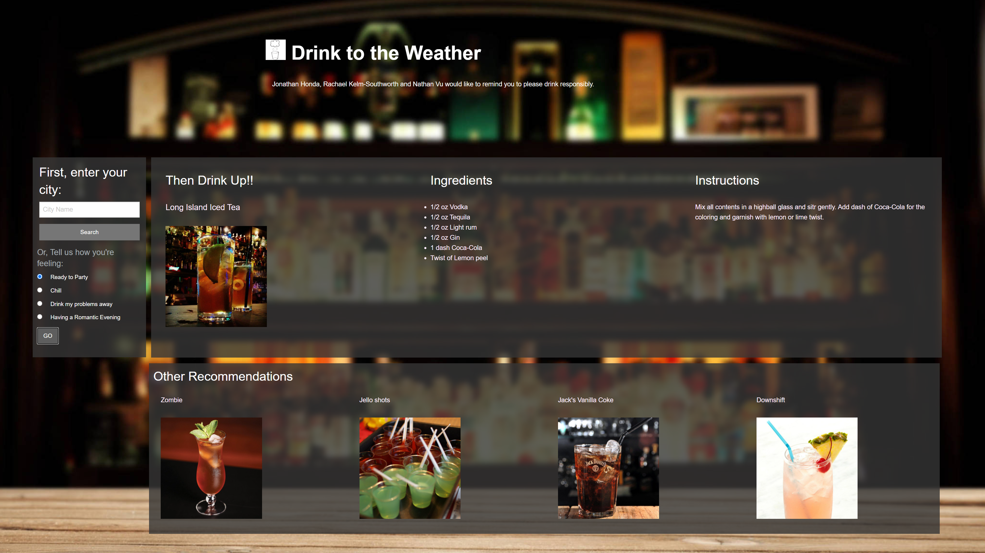 Drink to the Weather